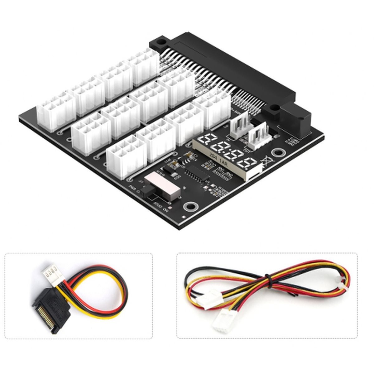 12ポート PCIe 6ピン コネクタ ブレークアウトボード - 2400W Server Psu Breakout Board のレビューと価格