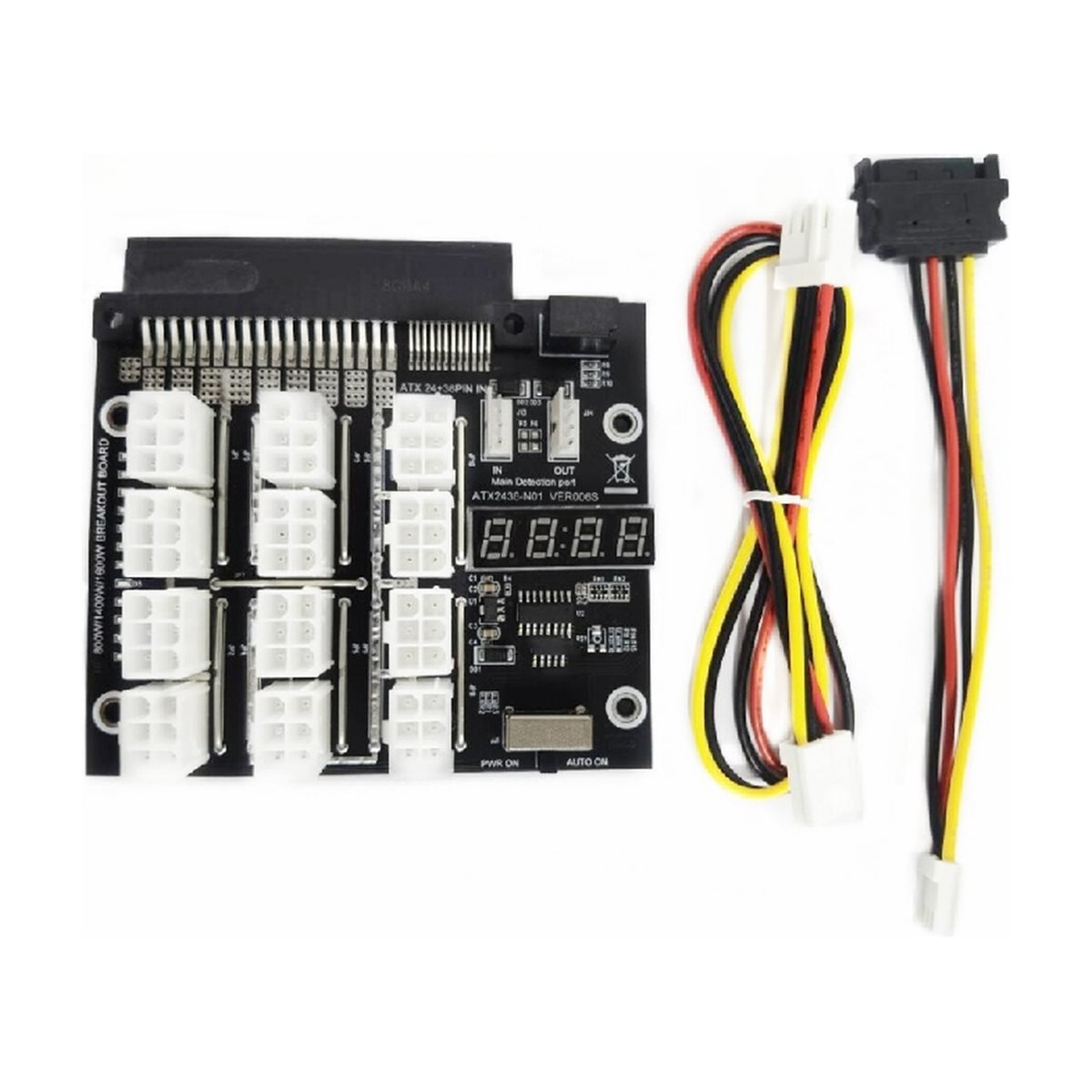 新しい工場製~12ポート PCIe 6ピン コネクタ ブレー - 2400W Server Psu Breakout Board のレビューと価格